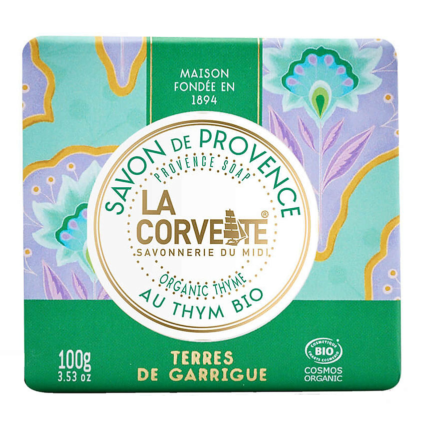 LA CORVETTE Мыло органическое Гарригские земли Organic Thyme Provence Soap – фото 1