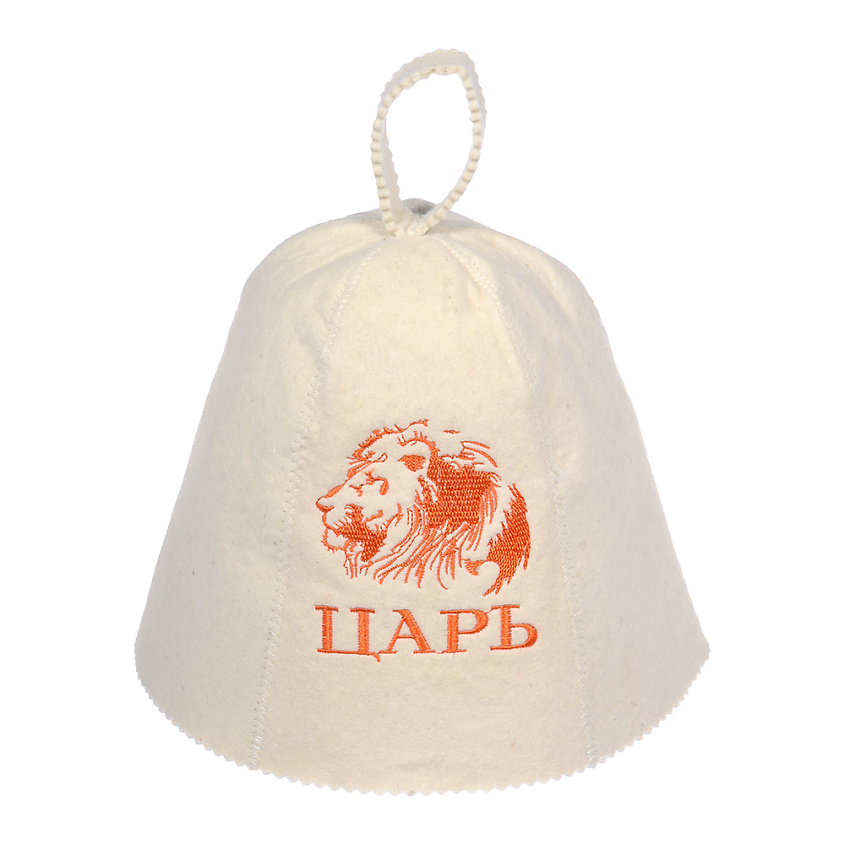 БАННЫЕ ШТУЧКИ Шапка для бани и сауны с вышивкой Царь – фото 2