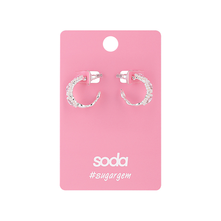 SODA Серьги Heart Hoop – фото 2
