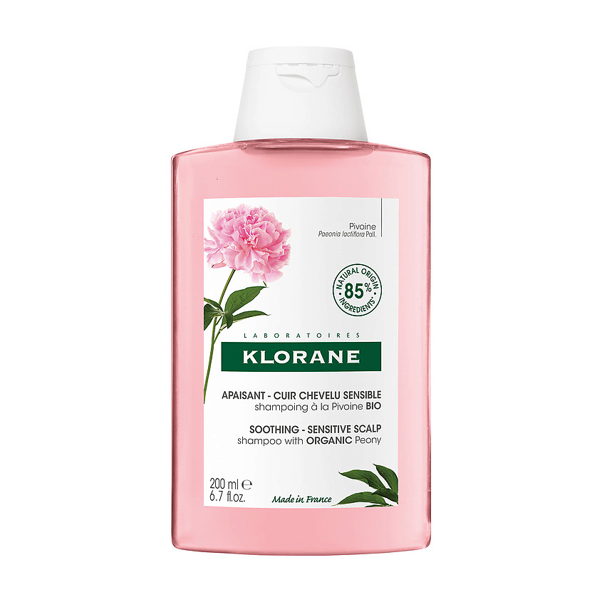 KLORANE Шампунь успокаивающий с органическим экстрактом пиона Soothing Shampoo – фото 1