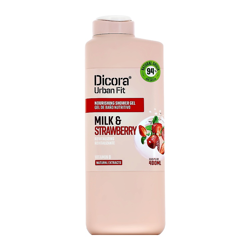 DICORA URBAN FIT Гель для душа Молоко и клубника – фото 1