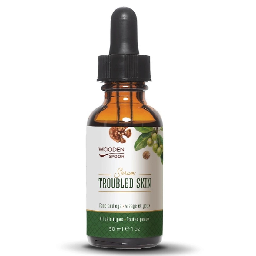 WOODEN SPOON Сыворотка для лица и глаз для проблемной кожи Troubled Skin Serum Face And Eye – фото 1