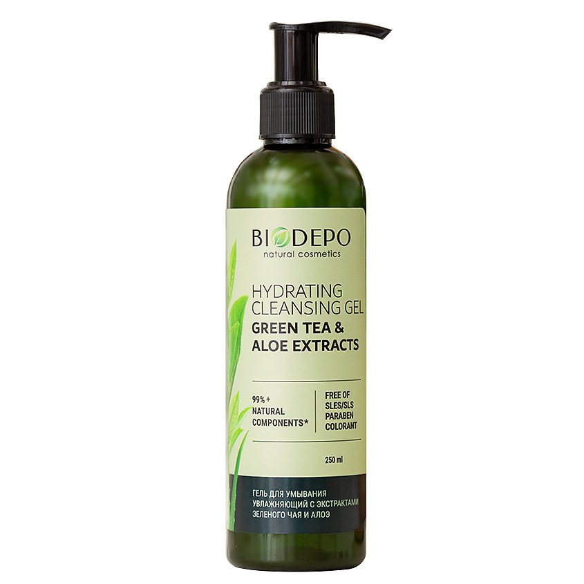BIODEPO Гель для умывания увлажняющий с экстрактом зеленого чая и алоэ Green Tea and Aloe Extracts – фото 1