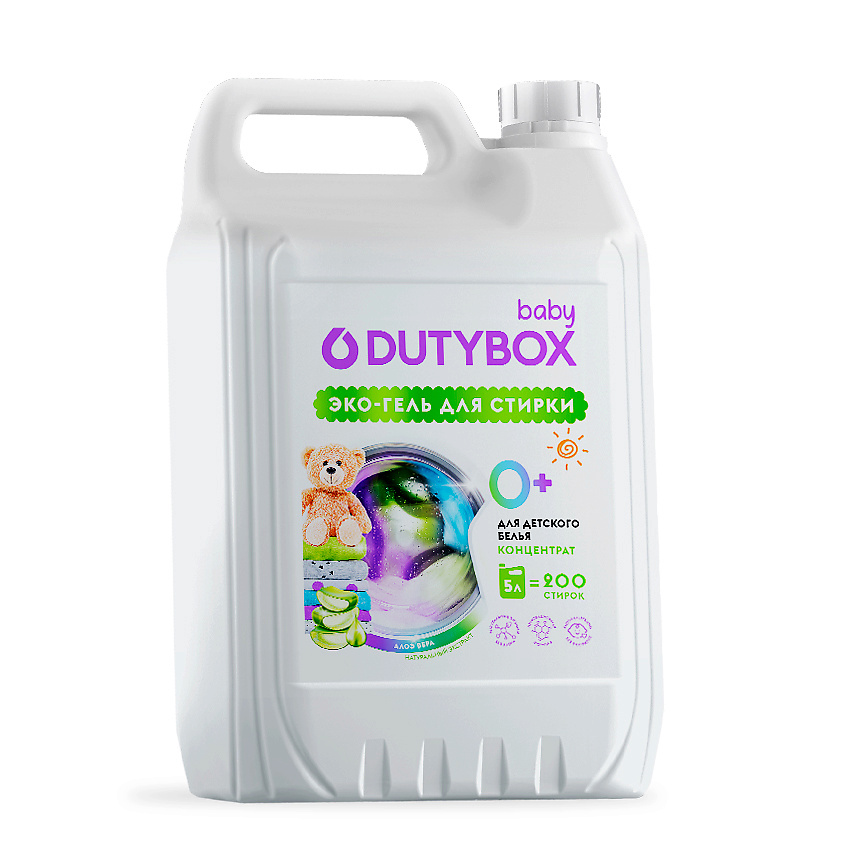 DUTYBOX Гель для стирки с пятновыводителем для цветного белья, стиральный порошок с алоэ – фото 1
