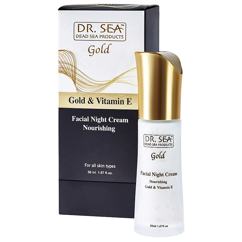 DR. SEA Крем для лица ночной восстанавливающий с золотом и витамином Е Gold Nourishing Facial Night Cream – фото 1