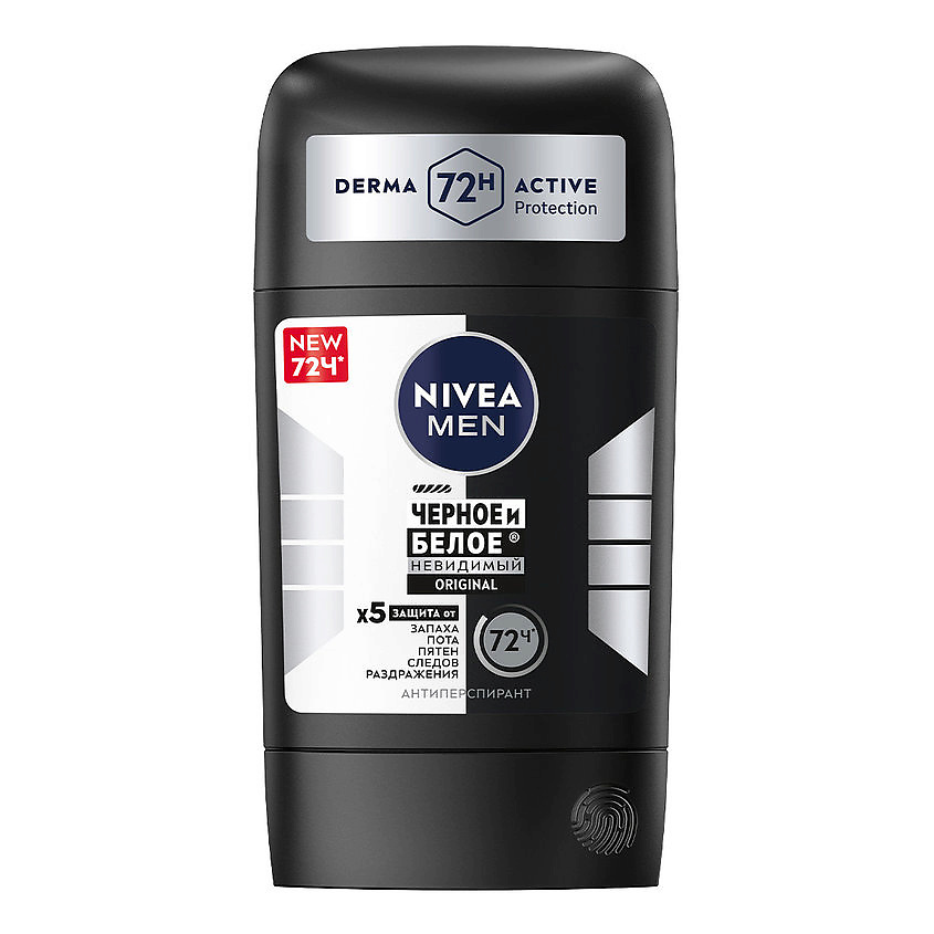 NIVEA Дезодорант-Антиперспирант стик "Черное и Белое Original" Men – фото 1