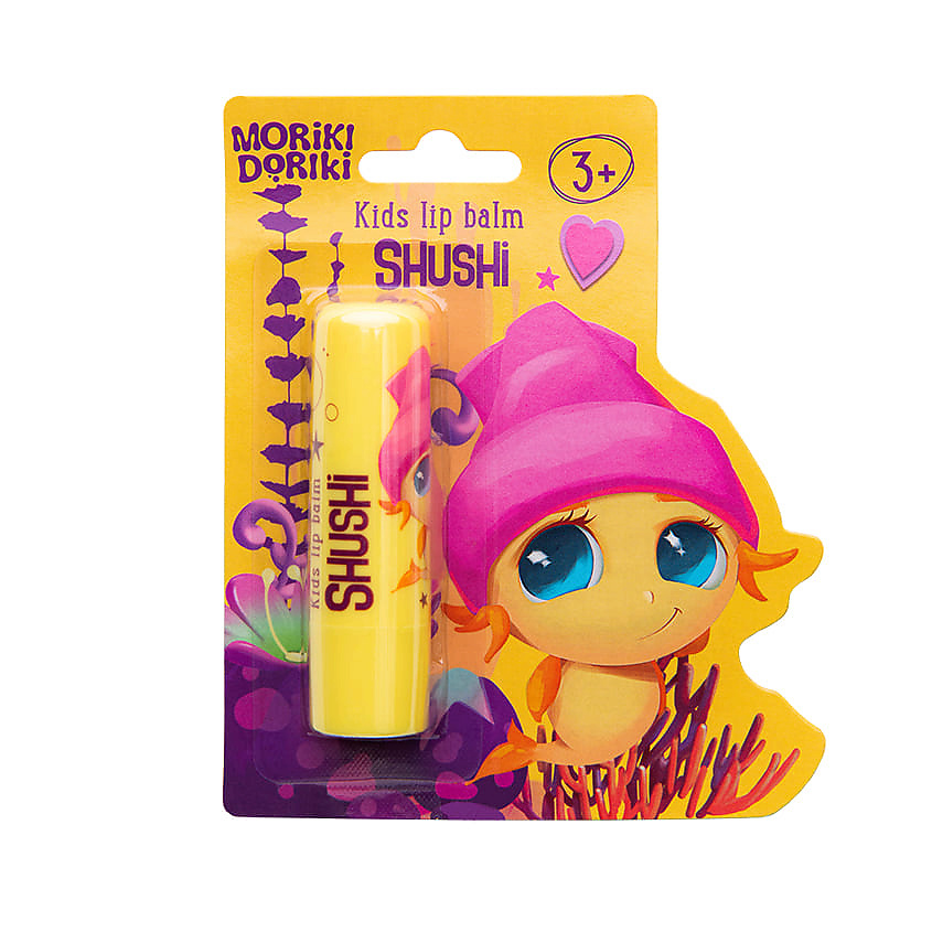 MORIKI DORIKI Детский бальзам для губ Shushi с ароматом ягодной карамельки – фото 2