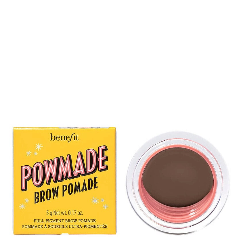 BENEFIT Помада для бровей высокопигментированная Powmade Eyebrow Pomade, 3.75 Warm Deep Brown – фото 1