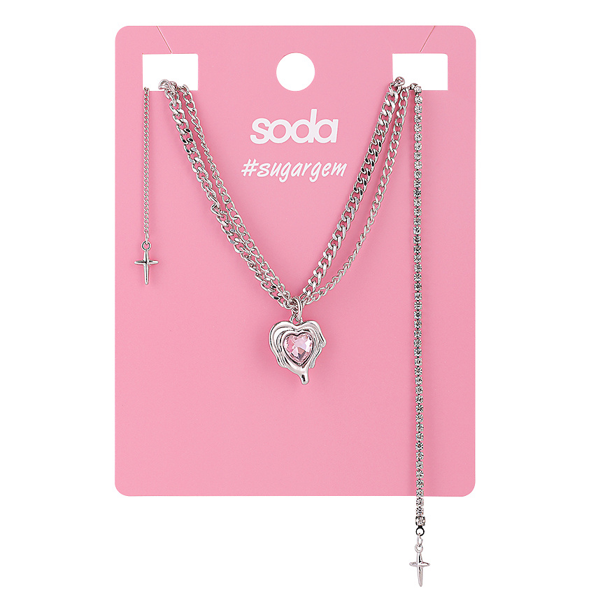 SODA Ожерелье 3-In-1 Pink Heart – фото 2
