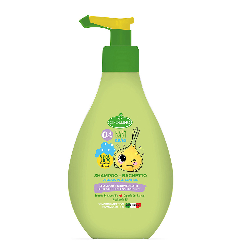 CIPOLLINO Гель-шампунь детский 2 в 1 для купания Shampoo & Shower Bath – фото 1