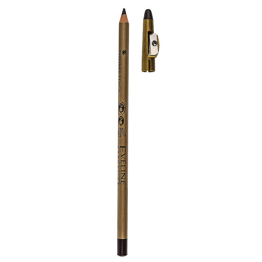 EVELINE Карандаш для глаз с точилкой Eyeliner Pencil – фото 2