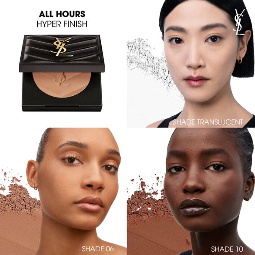 YVES SAINT LAURENT Компактная матирующая пудра ALL HOURS HYPER FINISH, 5.0 – фото 2