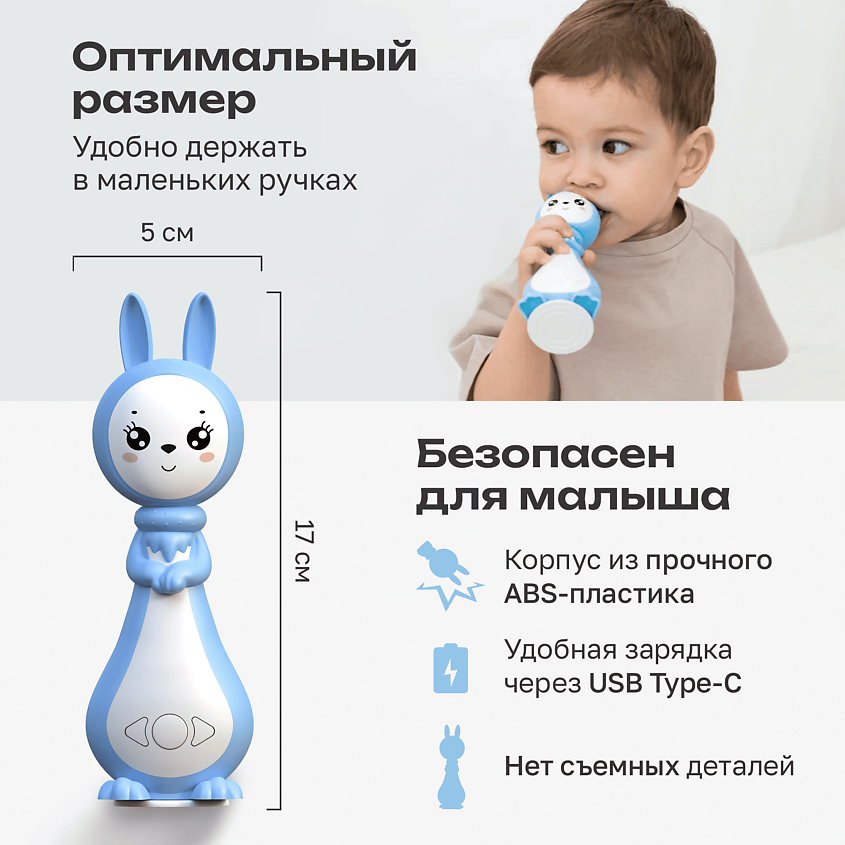 BERTTOYS Интерактивная игрушка для новорожденных детей Зайчик Няня – фото 10