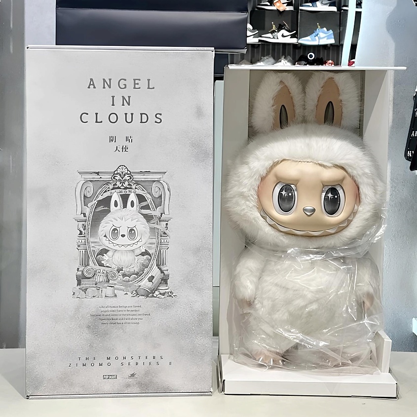 POP MART Игрушка Labubu The Monsters Zimomo Angel in Clouds (58cm