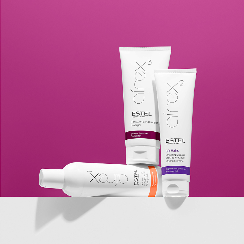 ESTEL PROFESSIONAL Моделирующий крем для волос Нормальная фиксация 3D-HAIRS AIREX – фото 2
