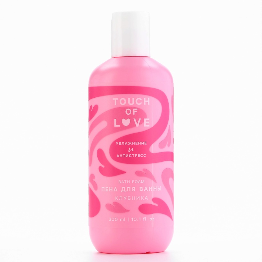 РЯБИНА Пена для ванны Touch of love, аромат клубника – фото 2