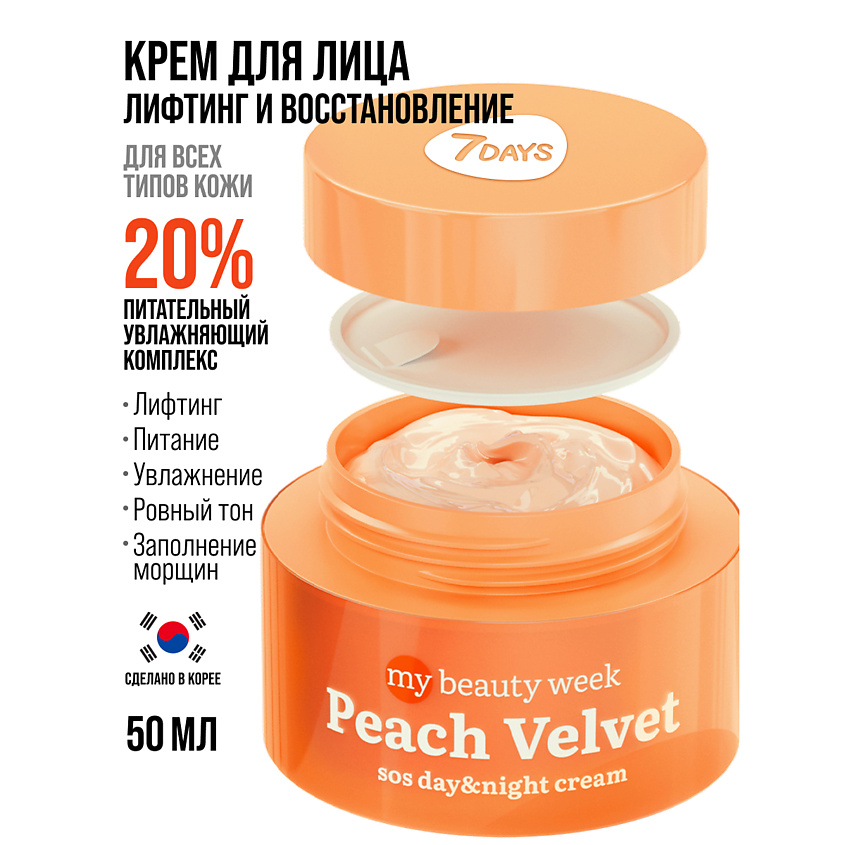 7DAYS Крем для лица питательный антивозрастной MY BEAUTY WEEK – фото 16