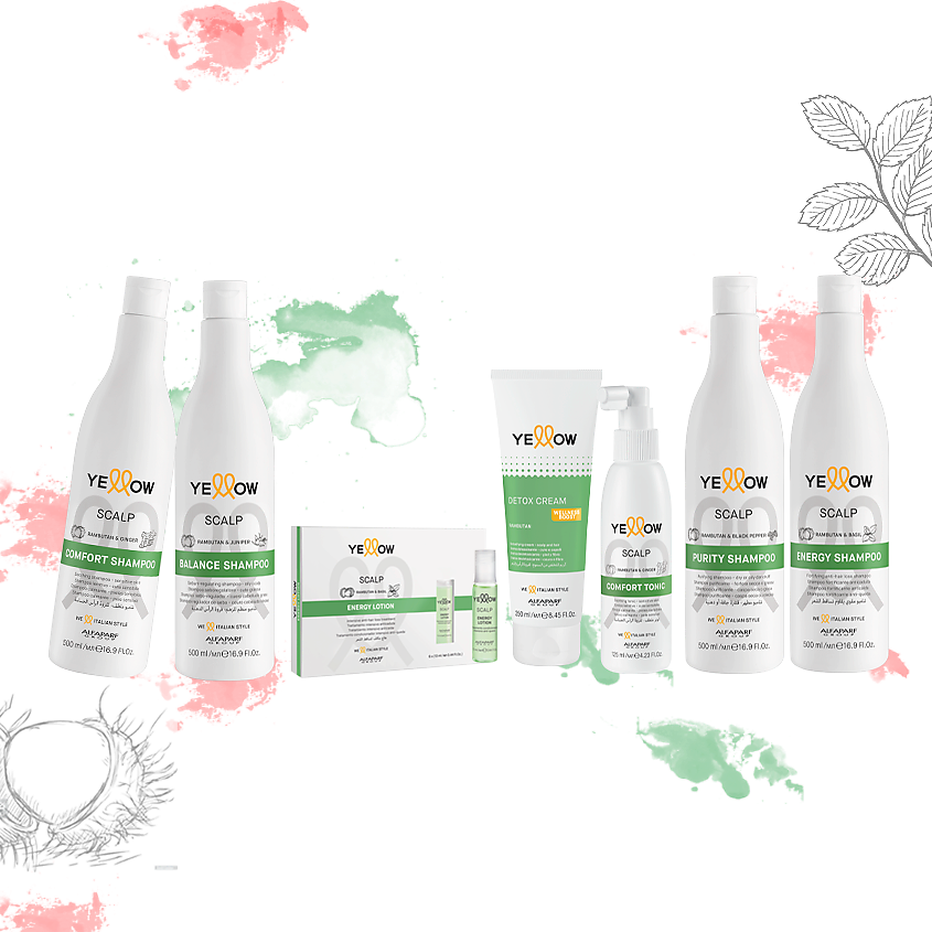 YELLOW Шампунь энергетический для роста волос – фото 2
