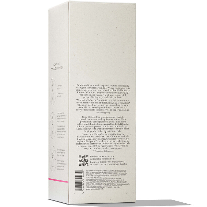MOLTON BROWN Гель для душа и ванной Infinite Bottle Fiery Pink Pepper – фото 2