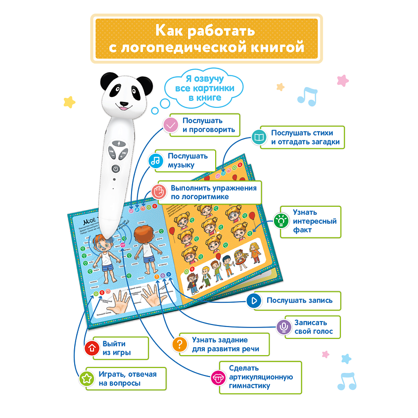 BERTTOYS Логопедическая книга для малышей Говорю правильно – фото 2