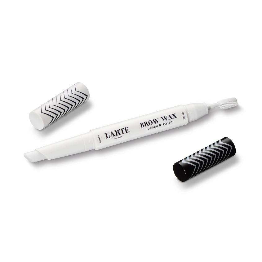 L'ARTE DEL BELLO Воск-карандаш для фиксации бровей Brow wax pencil & styler, прозрачный – фото 2