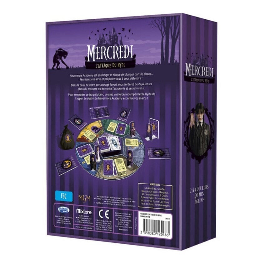 ASMODEE Настольная игра Asmodee Wednesday - Mercredi: L'attaque du Hyde – фото 4