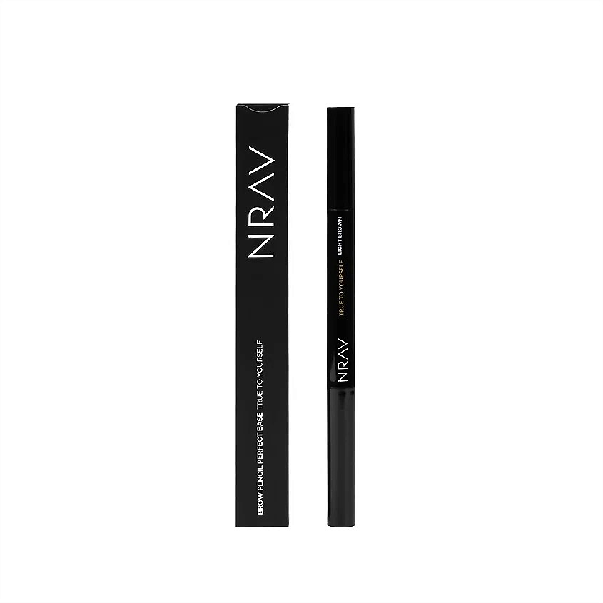 NRAV Автоматический карандаш для бровей BROW PENCIL PERFECT BASE, LIGHT BROWN – фото 7