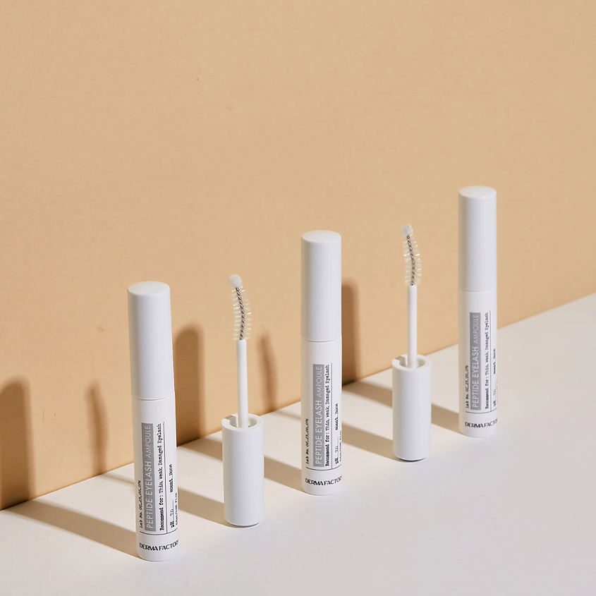 DERMA FACTORY Сыворотка для роста бровей и ресниц с пептидами Peptide eyelash ampoule – фото 3