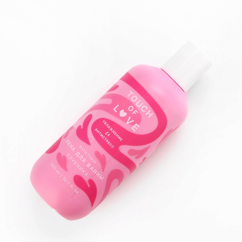 РЯБИНА Пена для ванны Touch of love, аромат клубника – фото 3