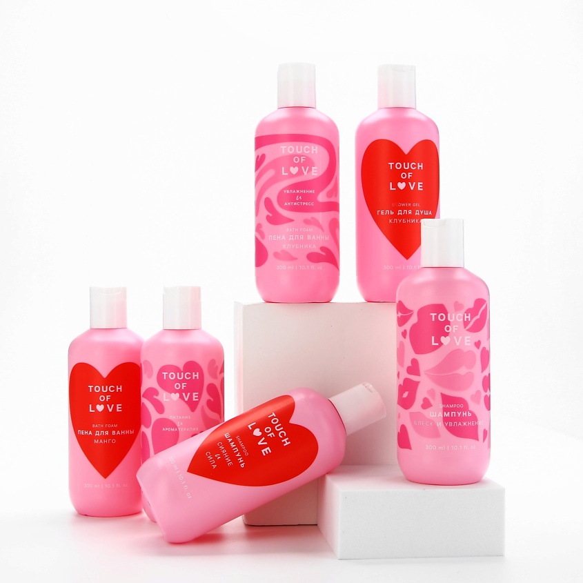 РЯБИНА Пена для ванны Touch of love, аромат клубника – фото 6