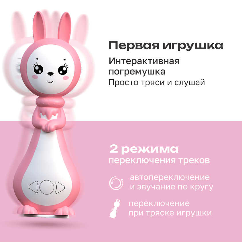 BERTTOYS Интерактивная игрушка Зайчик Няня для новорожденных детей – фото 7