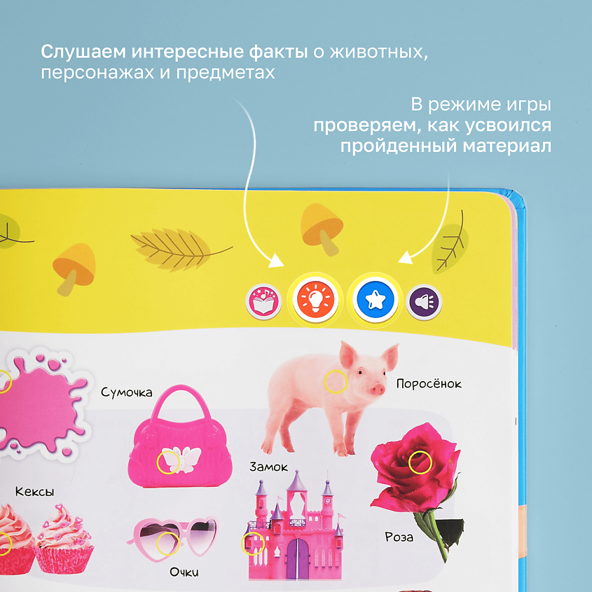 BERTTOYS Большая Говорящая Музыкальная Книга Нажималка Первые знания – фото 18
