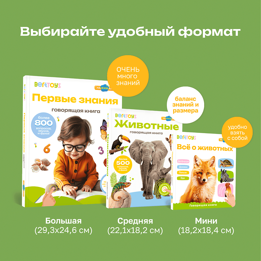 BERTTOYS Говорящая музыкальная книга Нажималка Русский Алфавит – фото 4