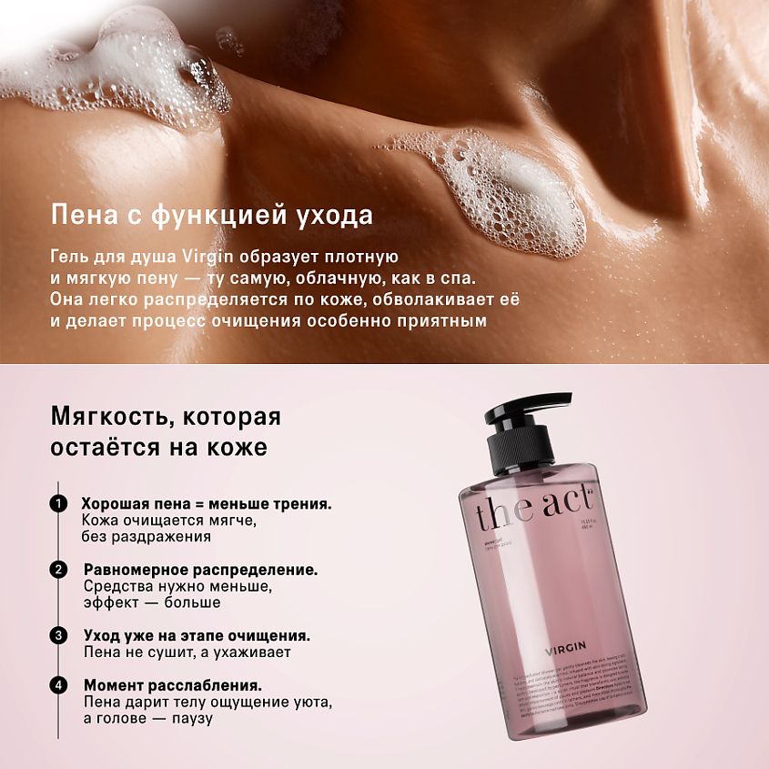 THE ACT Гель для душа с ароматом цветущей сакуры – фото 4