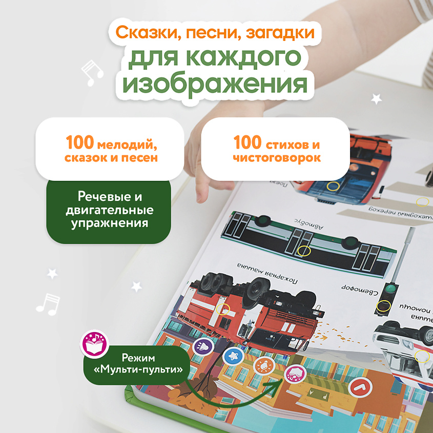 BERTTOYS Говорящая книга для детей Большая Нажималка Я и Мир Вокруг – фото 5