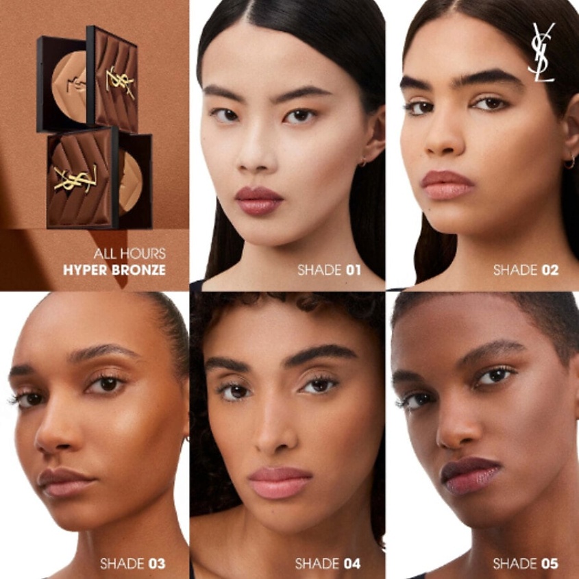 YVES SAINT LAURENT Бронзирующая пудра All Hours Hyper BRONZER, 1 Light Sepia – фото 2