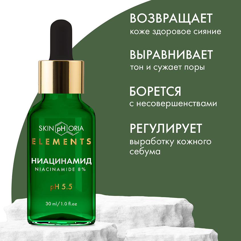 SKINPHORIA Сыворотка-сияние для лица с выравниванием тона кожи Niacinamide Brightening Serum – фото 3