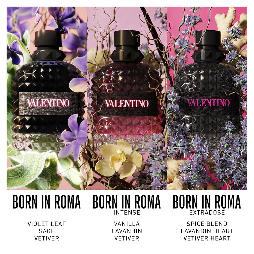 VALENTINO Парфюмерная вода Born In Roma Extradose Uomo, 50 мл