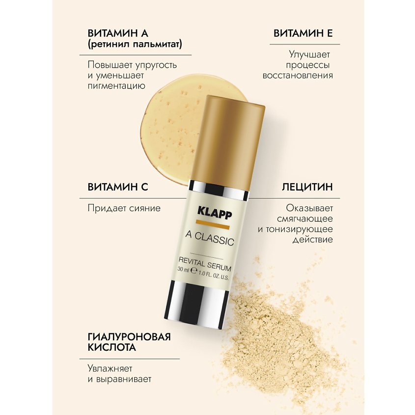 KLAPP COSMETICS Восстанавливающая сыворотка A CLASSIC Revital Serum – фото 14