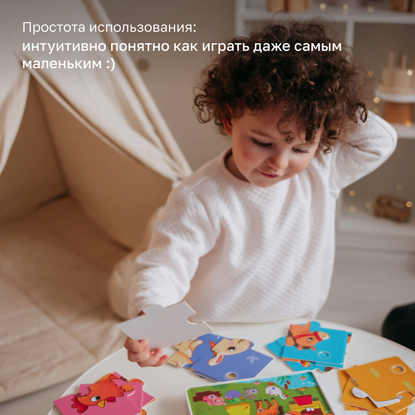 BERTTOYS Интерактивные Говорящие Пазлы Животные фермы - Пазлтач – фото 10