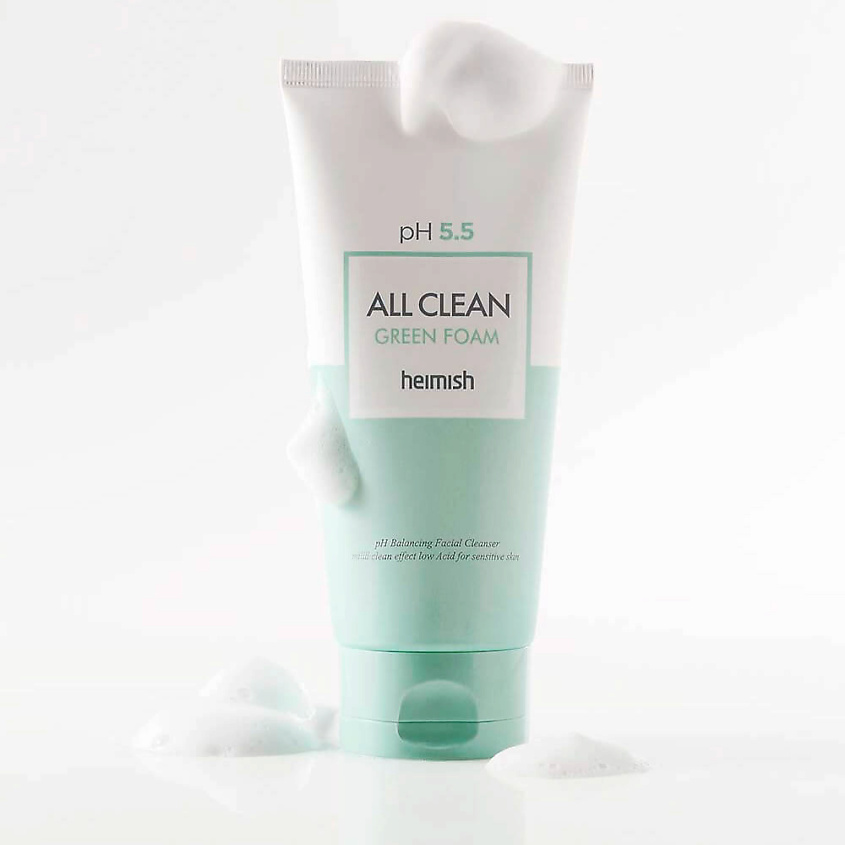 HEIMISH Слабокислотный гель для умывания для чувствительной кожи Heimish pH 5.5 All Clean Green Foam – фото 4