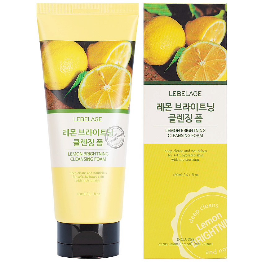 LEBELAGE Детокс-пенка для умывания с лимоном – фото 1