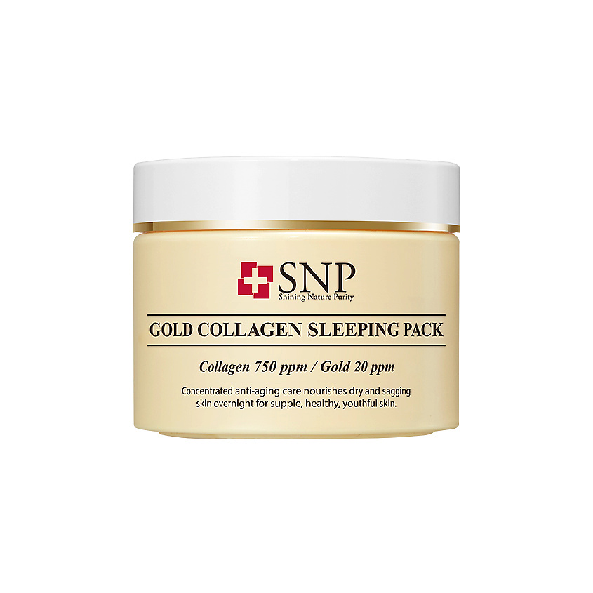 SNP Маска для лица ночная с золотом и коллагеном Gold Collagen Sleeping Pack – фото 1