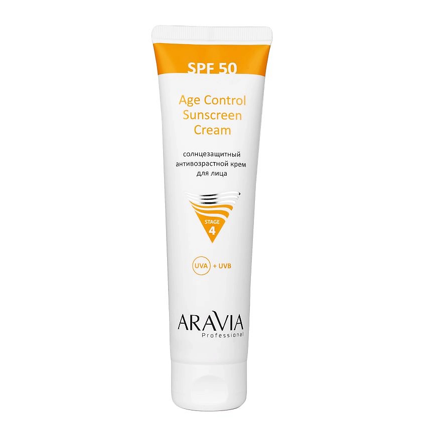 ARAVIA PROFESSIONAL Крем для лица солнцезащитный антивозрастной SPF 50 Age Control Sunscreen Cream – фото 1