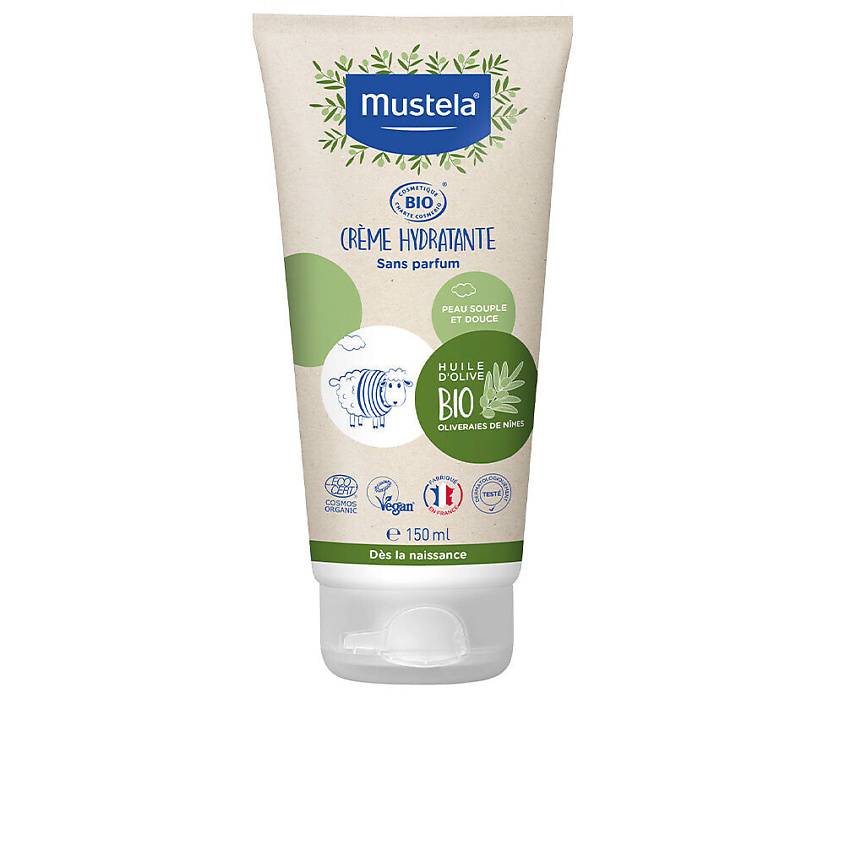MUSTELA Увлажняющий крем с оливковым маслом Organic Hydrating Cream, без парфюмерной отдушки – фото 2