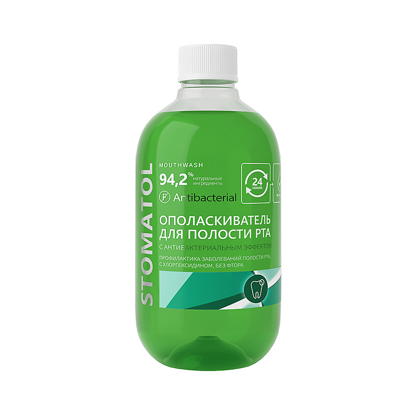 STOMATOL Ополаскиватель Antibacterial для полости рта с антибактериальным эффектом – фото 1