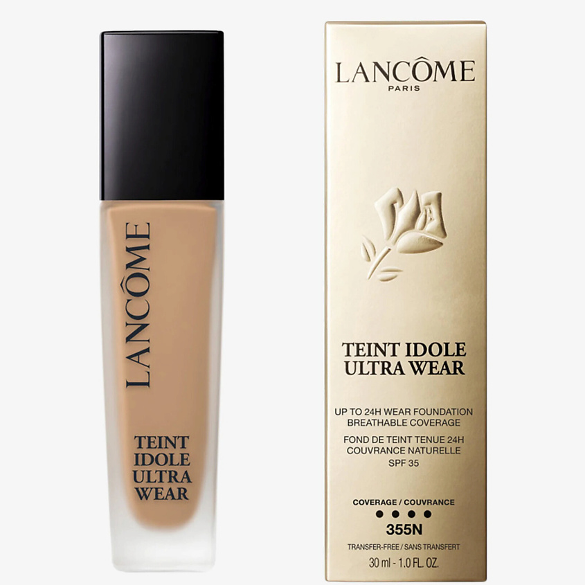 LANCOME Стойкий тональный крем с матовым финишем Teint Idole Ultra Wear SPF35, 355N; объем 30 мл – фото 1