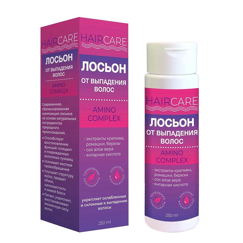МЕДИКОМЕД Лосьон от выпадения волос HAIR CARE AMINO  COMPLEX – фото 2