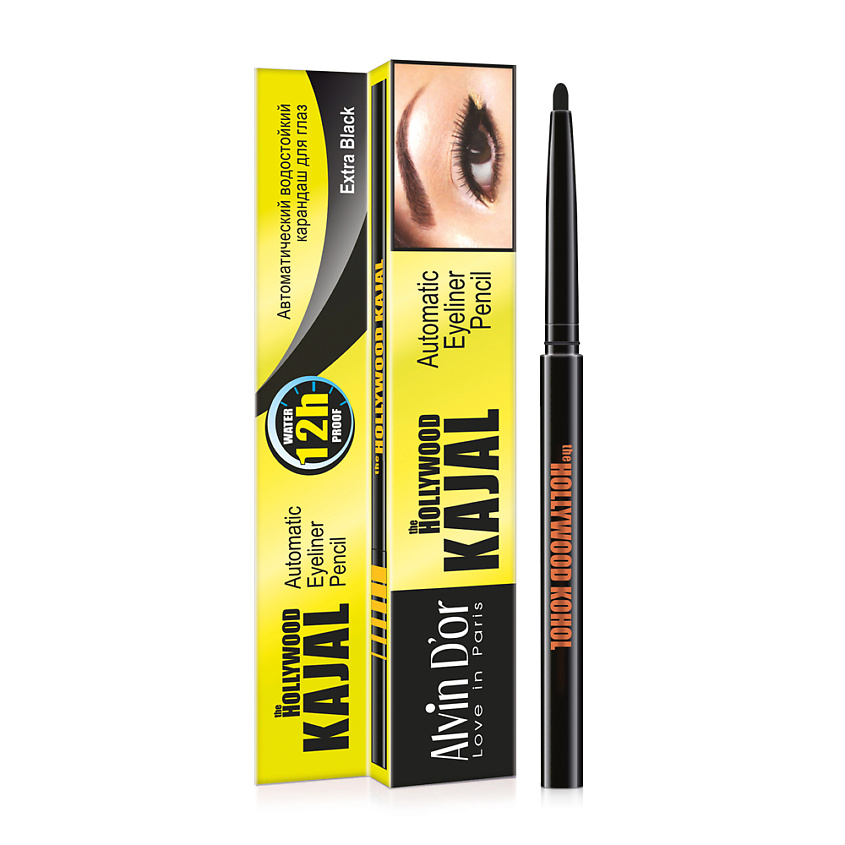 ALVIN D’OR Карандаш для глаз автоматический водостойкий HOLLYWOOD – фото 2