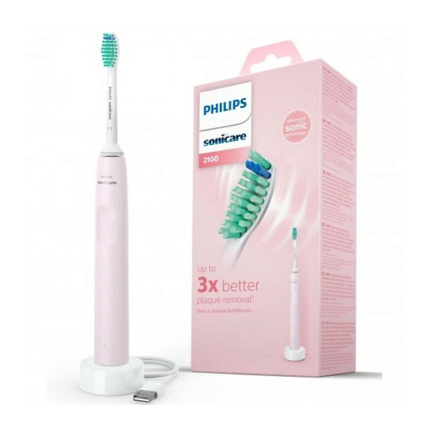 PHILIPS Электрическая зубная щетка Sonicare 2100 Series HX3651/11 – фото 1